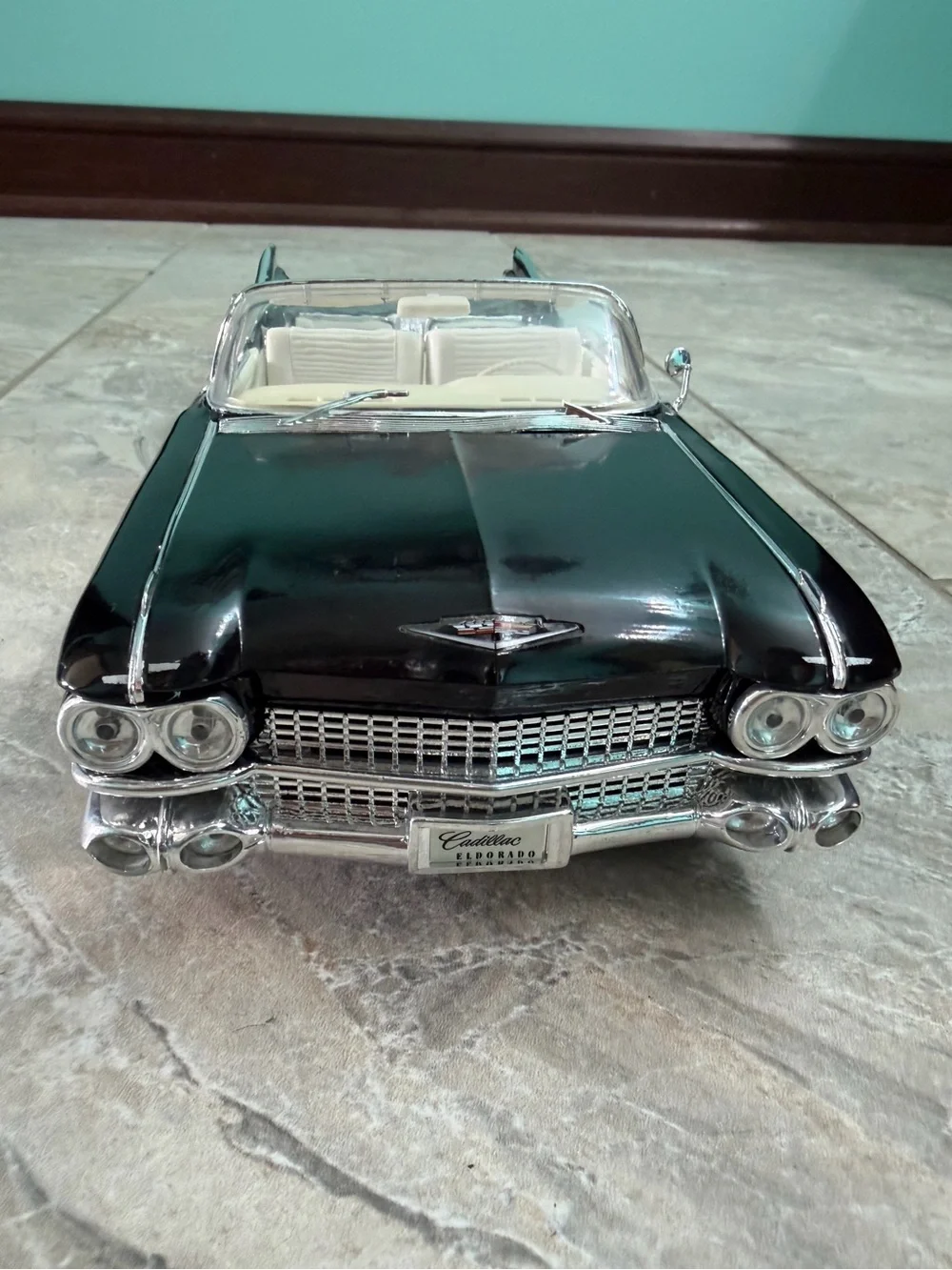 Black Cadillac Eldorado Convertible Diecast Car